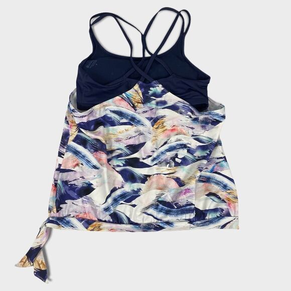 Athleta Vivid Side Tie Tankini Top size Small - Picture 2 of 5